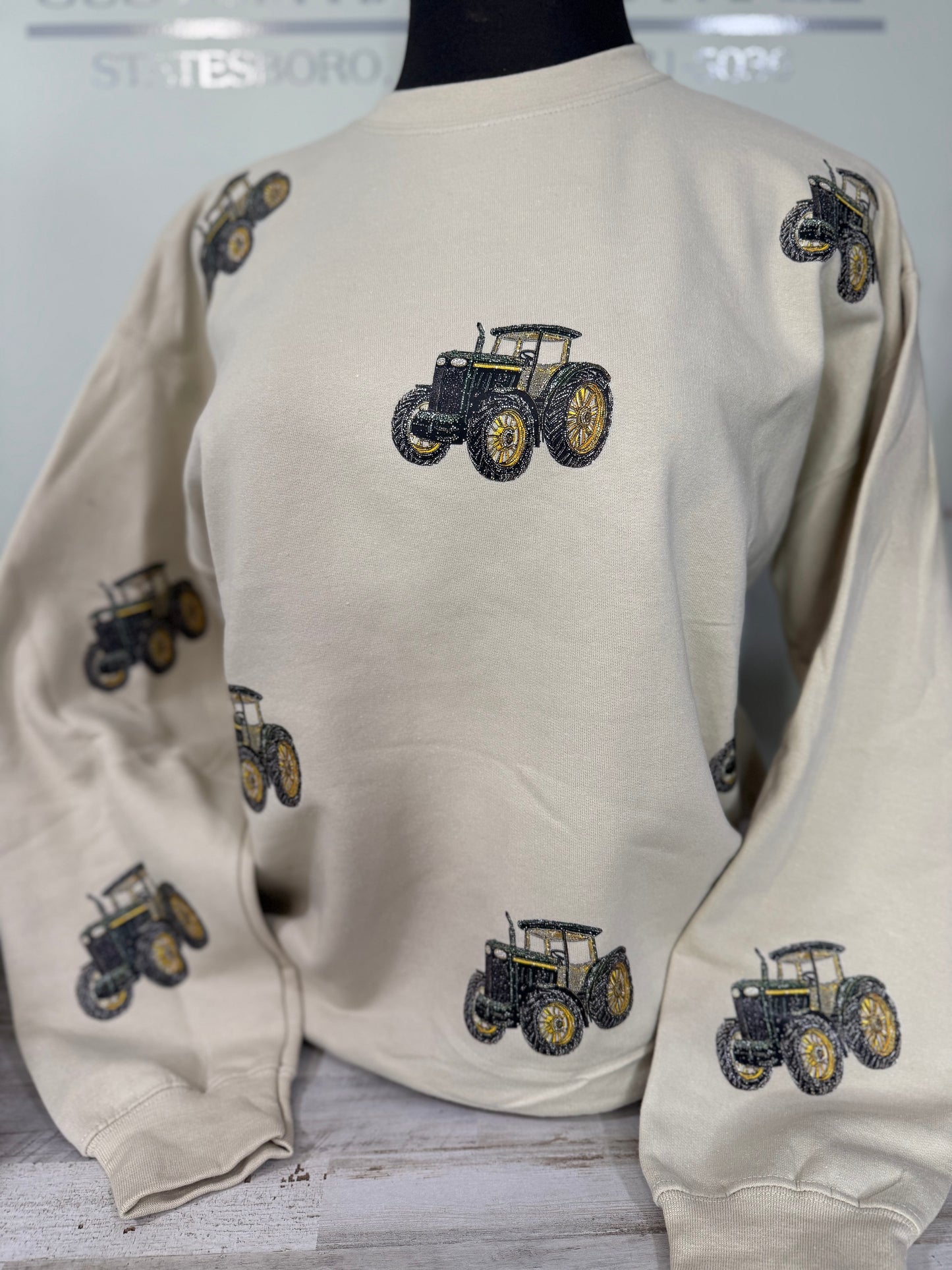 tractor rhinestone crew