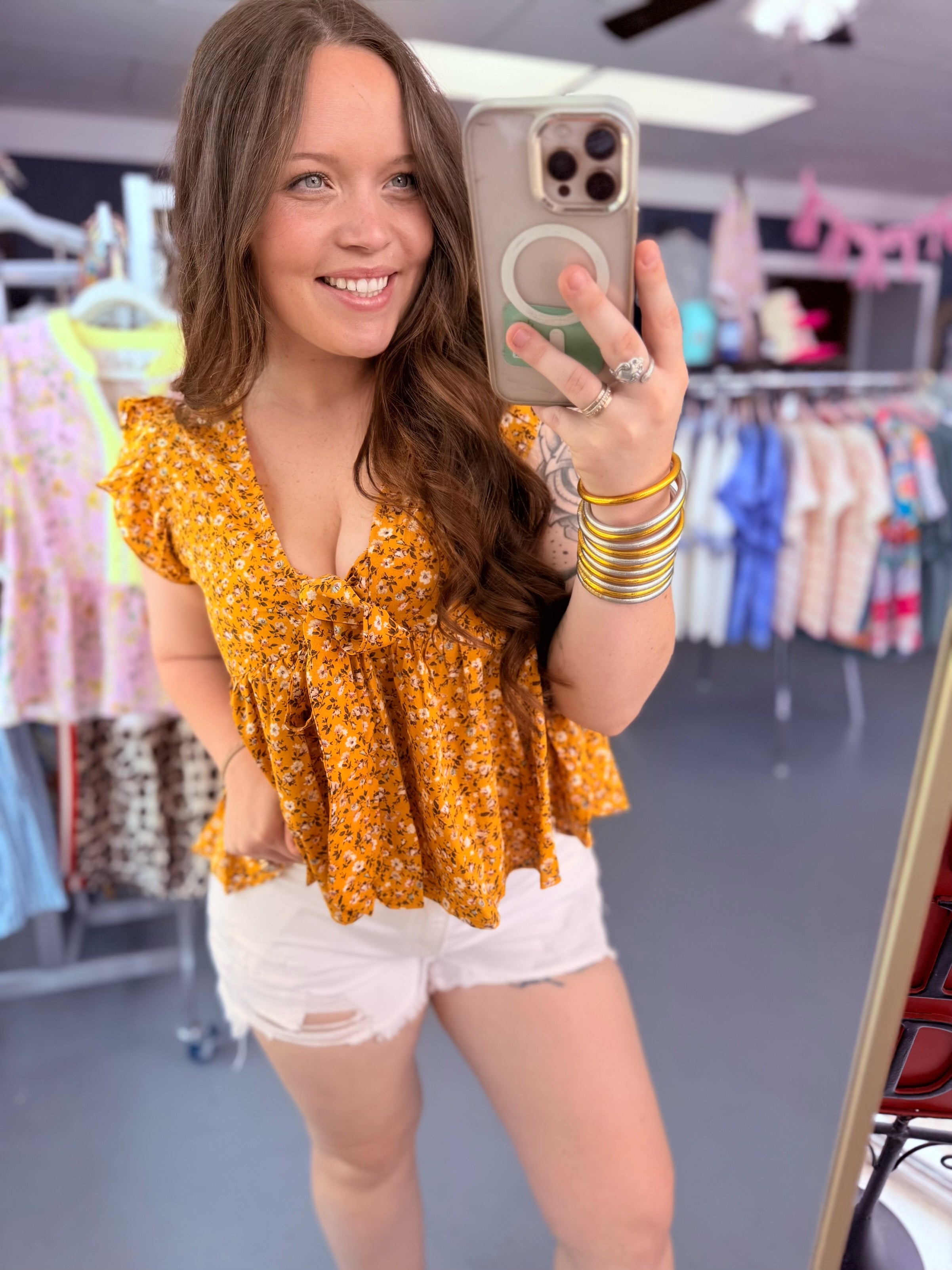 Golden Hour Bloom Top