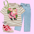 Vintage Santa & stripes
