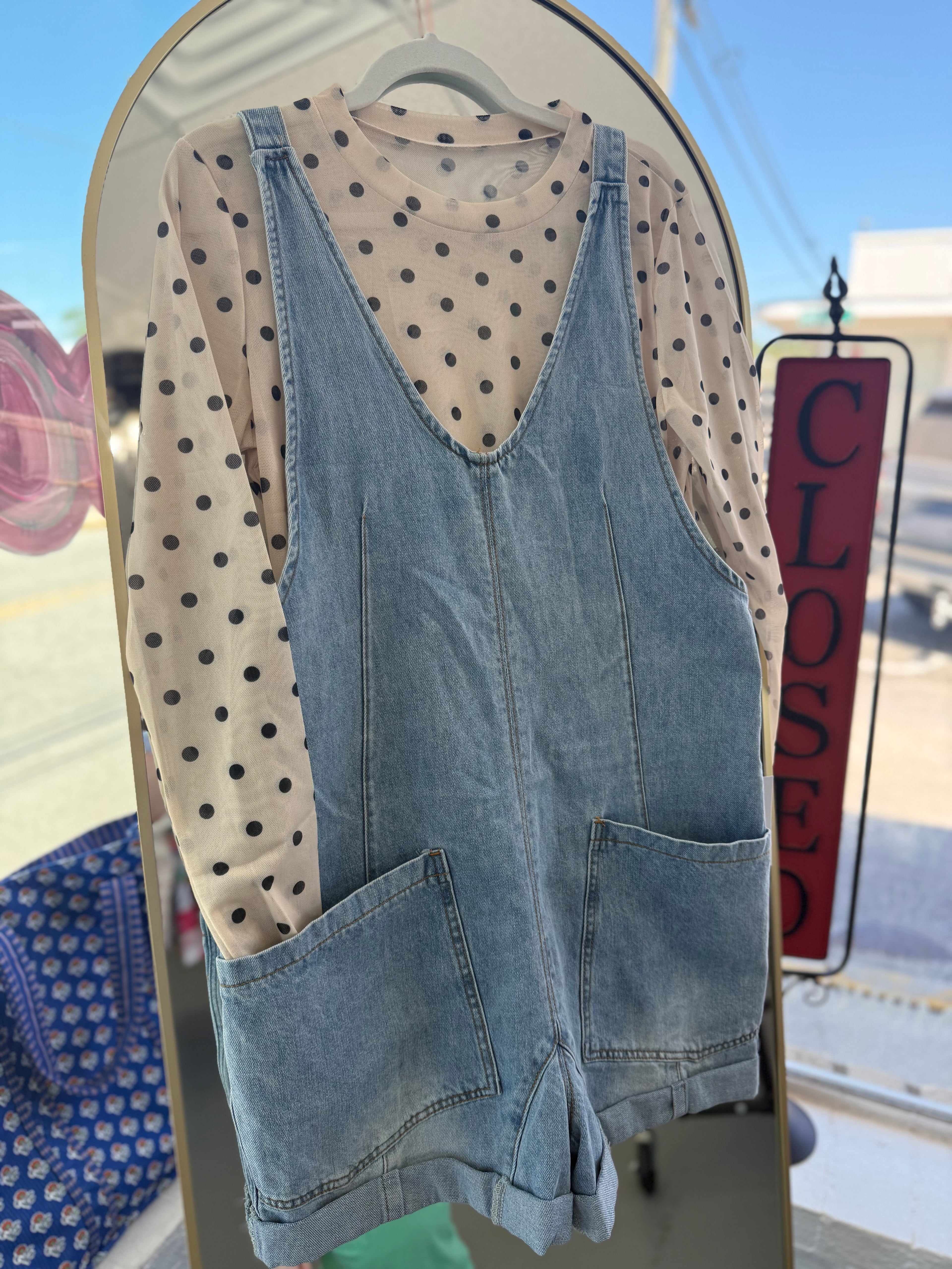 denim romper
