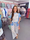 polka dot pant set