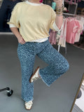 blue denim leopard print