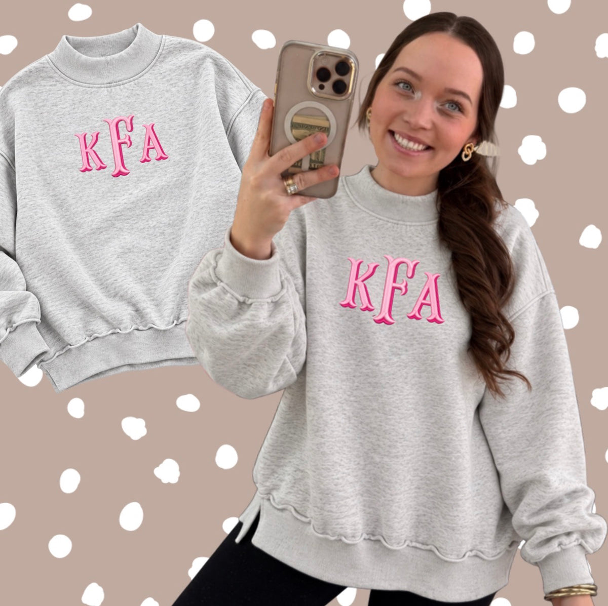 MOCKNECK w initials