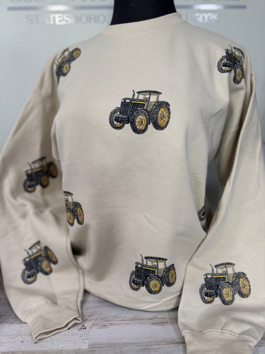 tractor rhinestone crew