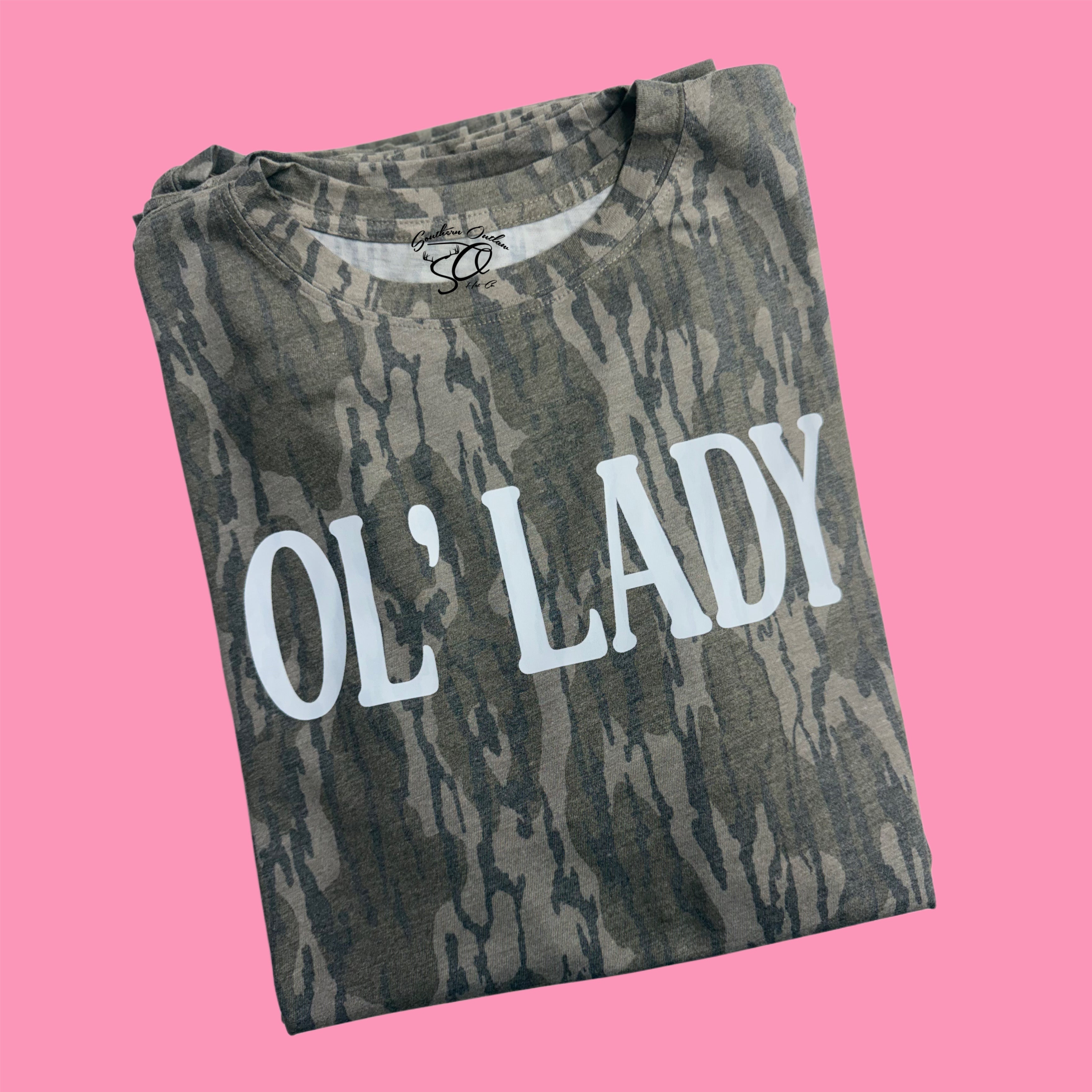 ol' lady camo tee