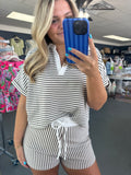 mocha stripe set
