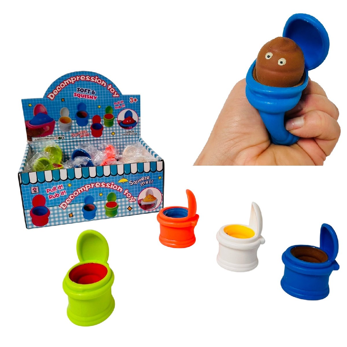 DOZEN squeeze poop