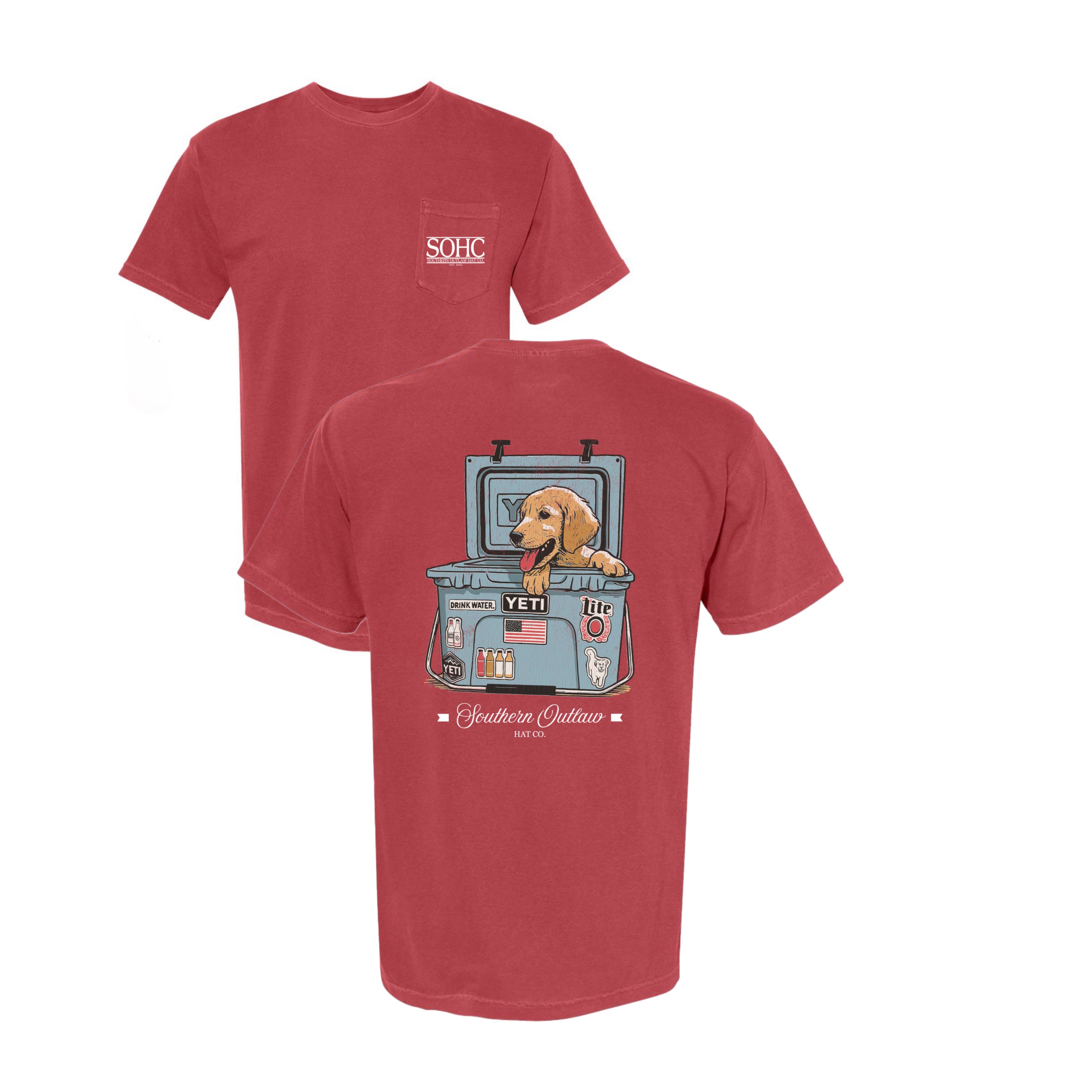 Yellow lab in yeti CC TEE