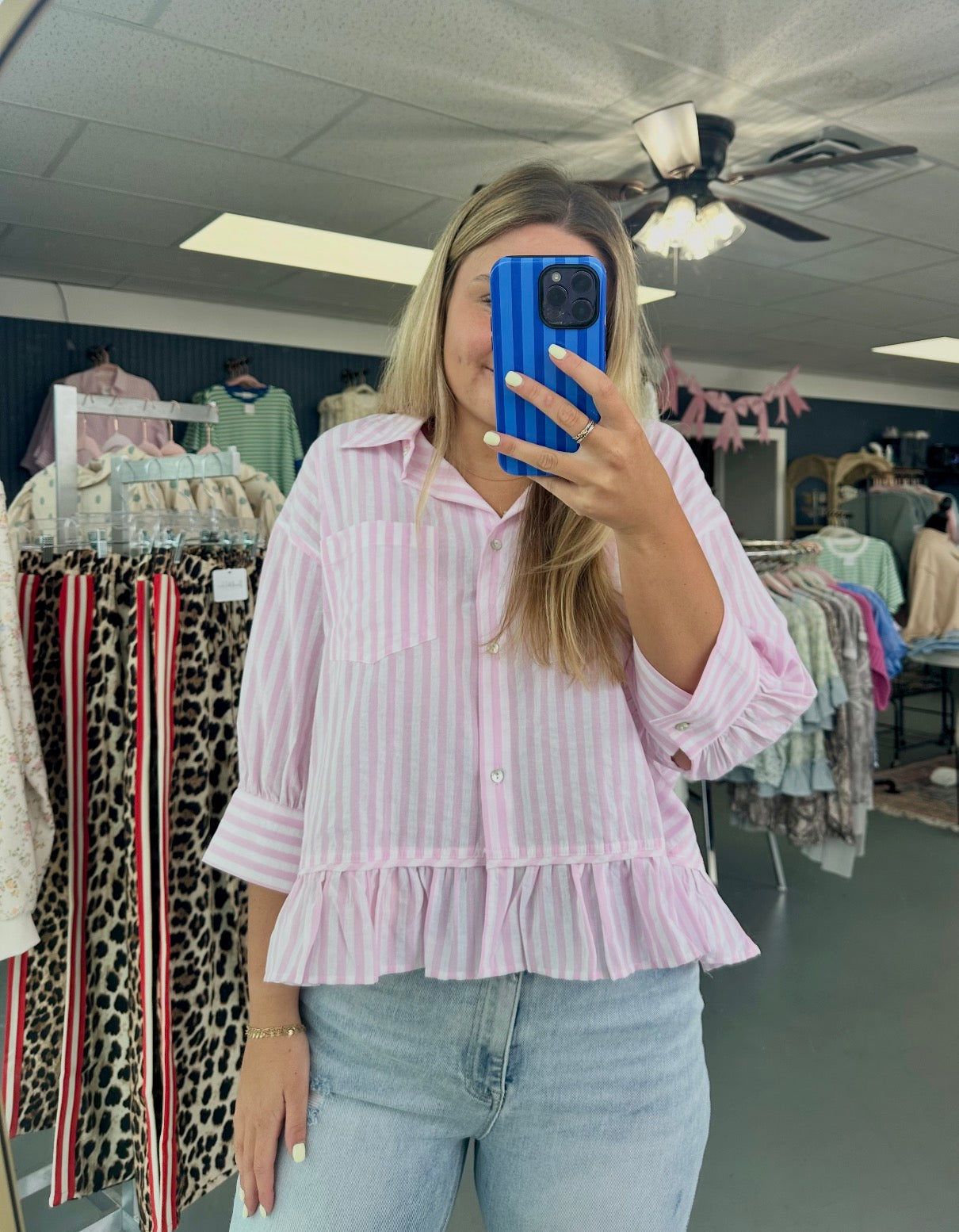 Sunday Brunch Stripe Top