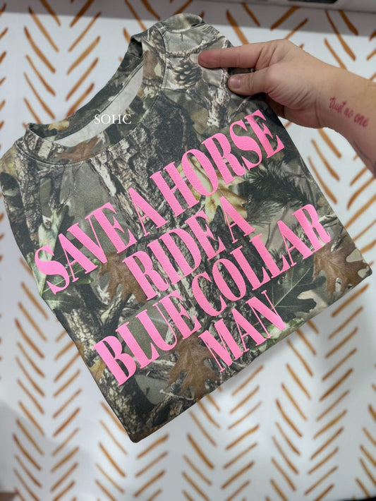 save a horse ride a blue collar man