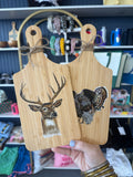 Whitetail deer board decor